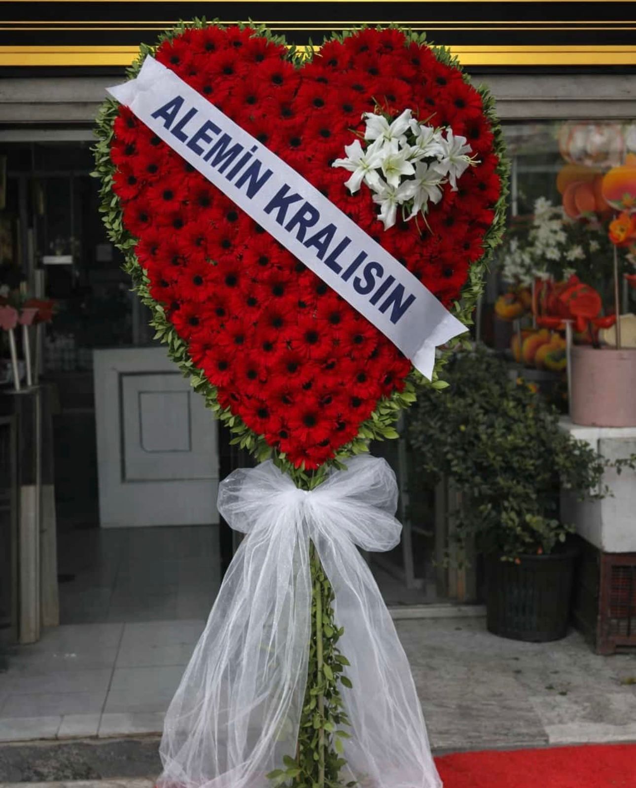 Kalbimi Sana Gönderdim Çelenk