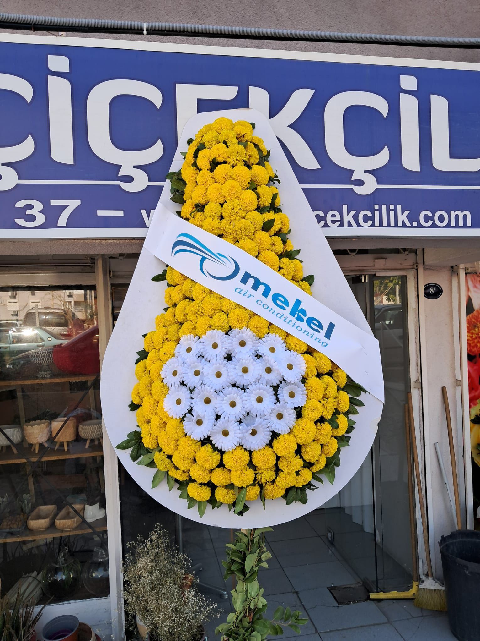 Kurumsal Logolu Açılış Çelenk